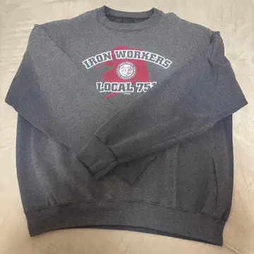 90 구제 의류 아메카지 헤이세이 스트릿 남성용 여성용 맨투맨 그레이