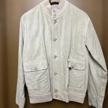 친콴타 옅은 베이지 스웨이드 자켓