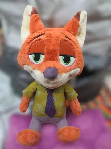 주토피아 닉 와일드 메가 점보 앉은 봉제 인형 40cm! BIG!