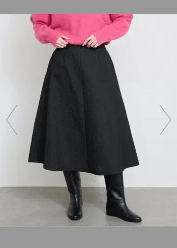 SLOBE IENA 자카드 플레어 스커트 플레어 스커트