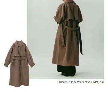 andme 페이크 울 트렌치 코트