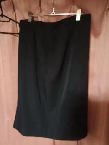 Leilian 레리안 블랙 울 타이트 스커트 빅 사이즈