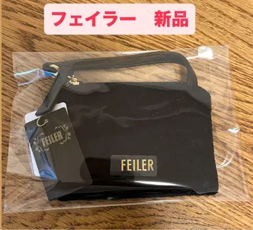 [미사용 새상품] 페이러 FEILER 유니컬러 사이드 파우치 블랙