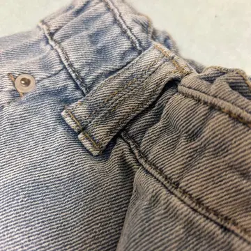 연한 파랑 스트레이트 데님 밴딩 허리