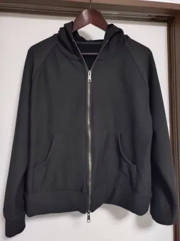 라에프 블랙 풀 집업 후드티 라에프