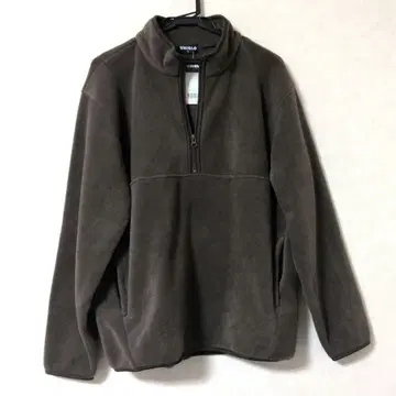 다크 그레이 플리스 하프 지퍼 자켓