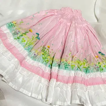 SD 사이즈 스커트 프릴 꽃무늬 전원