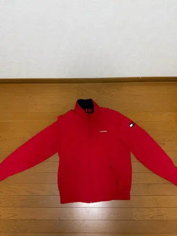 TOMMY HILFIGER 레드 나일론 자켓
