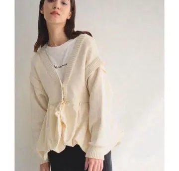 jemma.atelier 벌룬 도킹 가디건