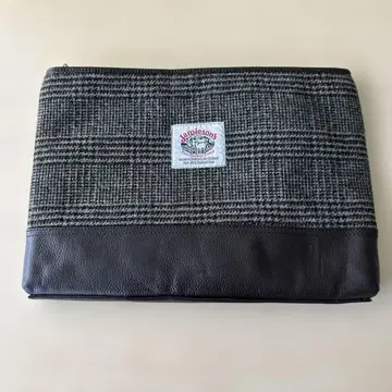 Jamieson's 클러치백 제이미슨 울 가죽 콤비