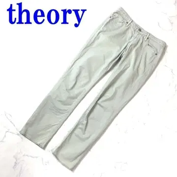 theory 띠어리 캐주얼 타이트 팬츠 민트 그린 25 C9314