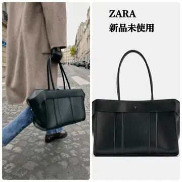 완판템 ZARA 토트백 택 포함 새상품 블랙