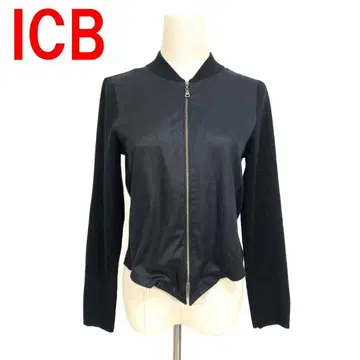 A5957 아이씨비 긴팔 가디건 블루종 울 블랙 S