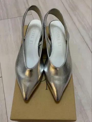 샌들 뮬 3cm 실버 탈론 LETALON 22.5cm