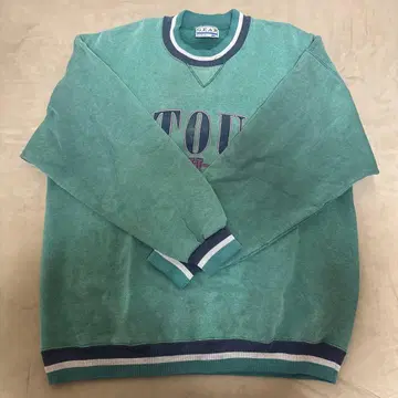 GEAR 구제 의류 남성용 맨투맨 그린 아메카지 헤이세이 스트릿 Y2K