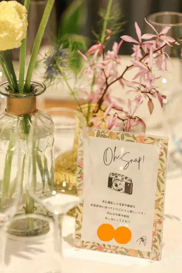 사진 사인 테이블 넘버 스탠드 브라이덜 테이블웨어 페이퍼 아이