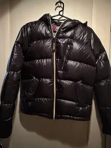 [ ROIAL ] 후드 부착 다운 자켓 블랙