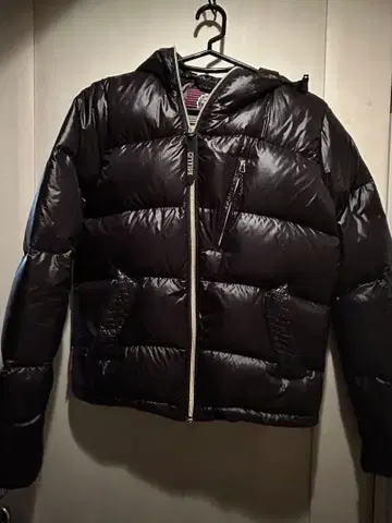 [ ROIAL ] 후드 부착 다운 자켓 블랙