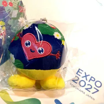 정품 요코하마 꽃 박람회 EXPO2027 뚱땅뚱땅 볼 체인 마스코트