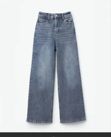 당일 발송 가능! coca 속기모 데님 와이드 팬츠 블루 M