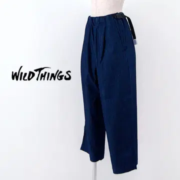 WILD THINGS 네이비 와이드 팬츠