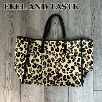FEEL AND TASTE 애니멀 프린트 토트백