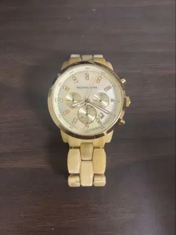 MICHAEL KORS 크로노그래프 손목시계 베이지