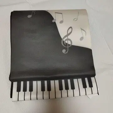 미사용 새상품 쿄후쿠로 오비 피아노 & 음표