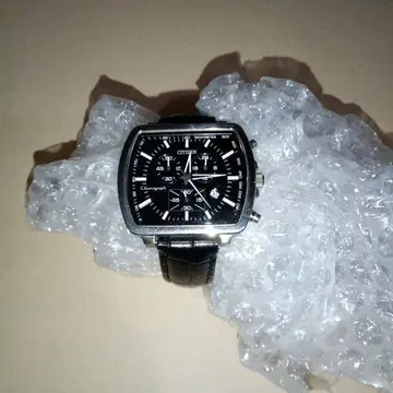 CITIZEN 크로노그래프 블랙 손목시계