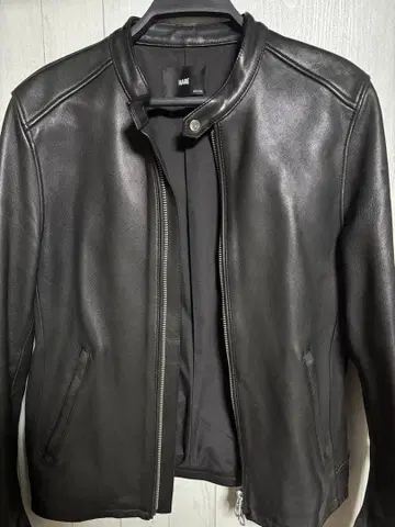 HARE 블랙 싱글 라이더 자켓 M