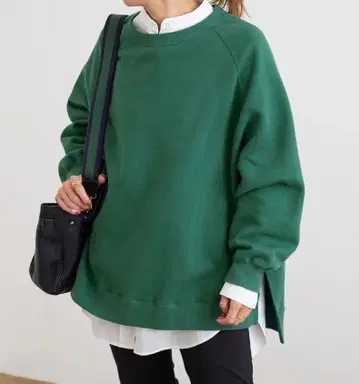 [ 새상품급 ] 프레임워크 래글런 판초 맨투맨 그린