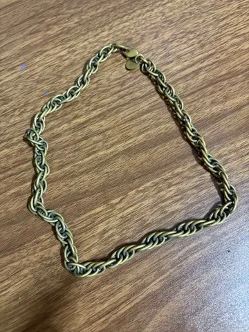 트위스트 체인 목걸이 놋쇠제