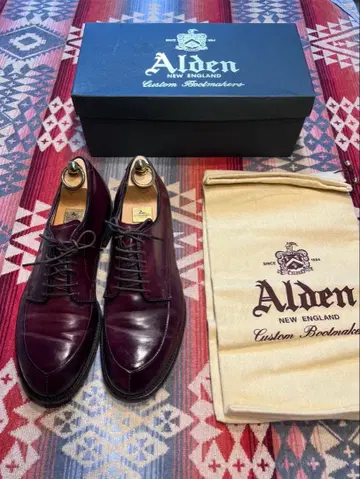 Alden 알든 V 칩 코도반 54321 버건디