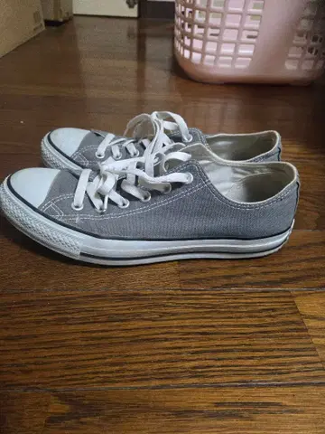 Converse 그레이 로우컷 스니커즈