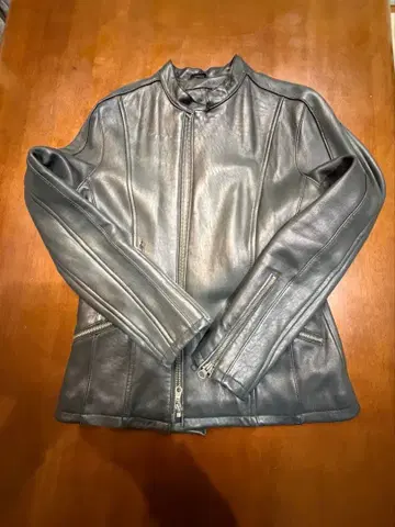 블랙 가죽 자켓 양가죽