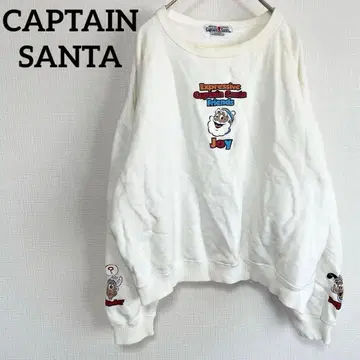 캡틴 산타 트레이닝복 화이트 빈티지 코디