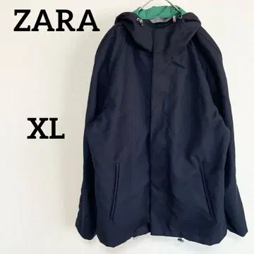 ZARA 자라 마운틴 후드티 네이비 캐주얼 빈티지 코디