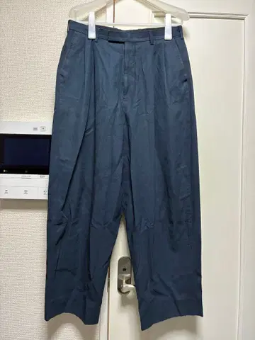 LAD MUSICIAN 투 턱 와이드 테이퍼드 슬랙스 팬츠