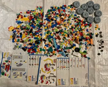 LaQ 묶음 판매 925g(봉투 무게 포함) 타이어 파츠 있음