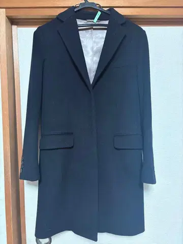 두지엠 클라세 체스터 코트 미들 기장 블랙 38