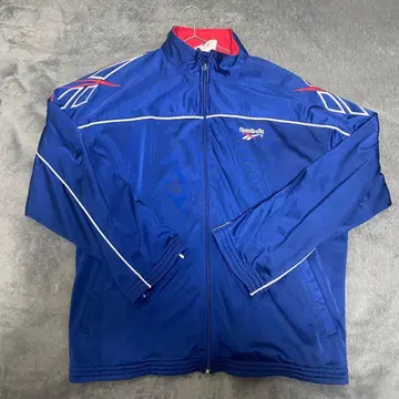 Reebok 나일론 자켓 L 사이즈 파랑 구제 의류