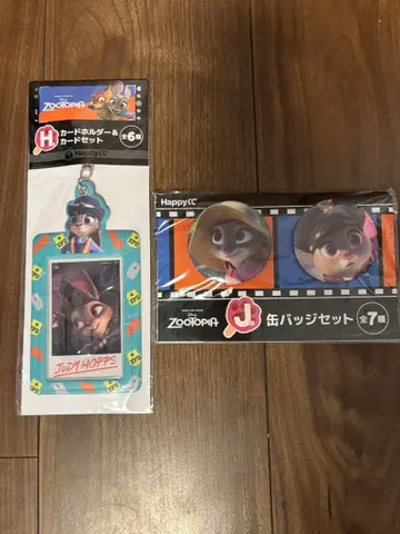 주토피아 주디 Happy 복권 캔뱃지 카드 홀더 해피 복권