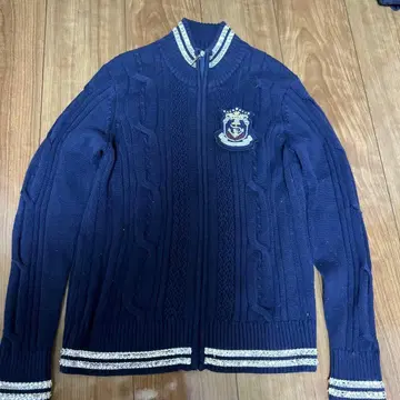 valenza sports 케이블 짜임 집업 니트 자켓