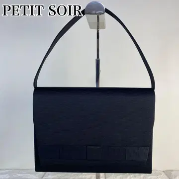 푸치 소와르 도쿄 소와르 블랙 포멀 백 리본 블랙 핸드백