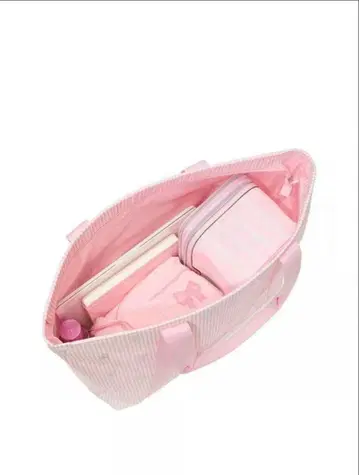 빅토리아 시크릿 핑크 스트라이프 토트백 대용량