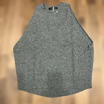 미즈이로 인드 그레이 니트 베스트 슬리브리스