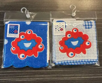 EXPO2025 미야쿠미야쿠 자카드 미니 타월 2장 세트