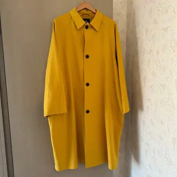 hare 돌먼 슬리브 스텐카라 코트 옐로우 컬러 M 사이즈