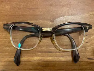 American Optical 브라운 스퀘어 안경