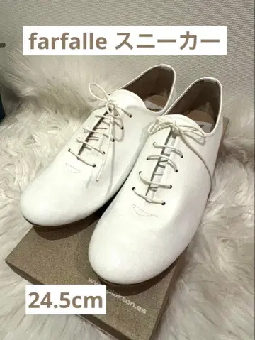 [ 미사용 ] farfalle 레이스업 슈즈 24.5cm